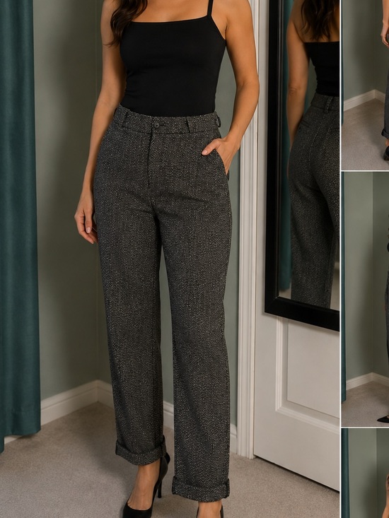 Banana Republic Pants - Banana Republic 6L Textured Tailored Trousers Office Siren Corporate Chic Pants